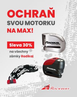 Na skladové zásoby 30% sleva! Tak šup a ochraň si svou motorku se zámky RADIKAL👍 #rockway #radikal #actionprice #sale